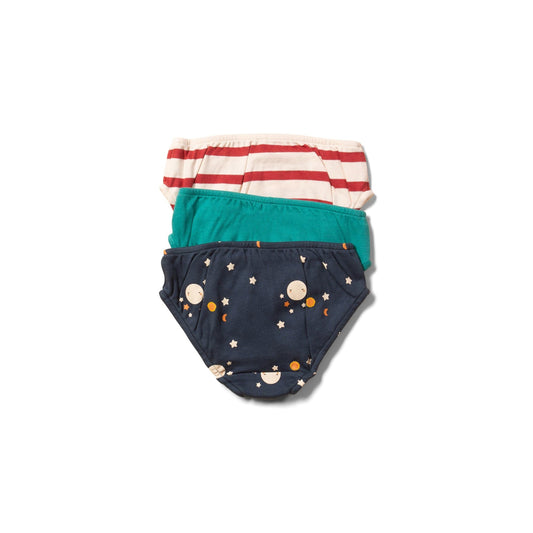 Over The Moon Organic Underwear Set - 3 Pack