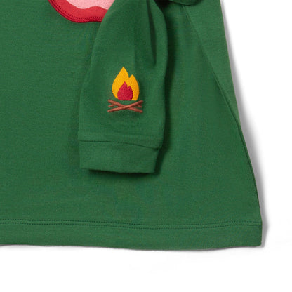 Red Apple Appliqué Long Sleeve T-Shirt