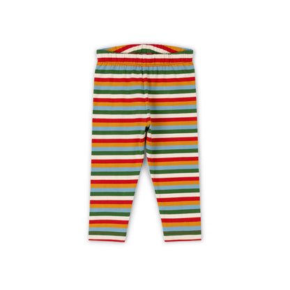 Rainbow Striped Organic Leggings
