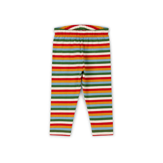 Rainbow Striped Organic Leggings