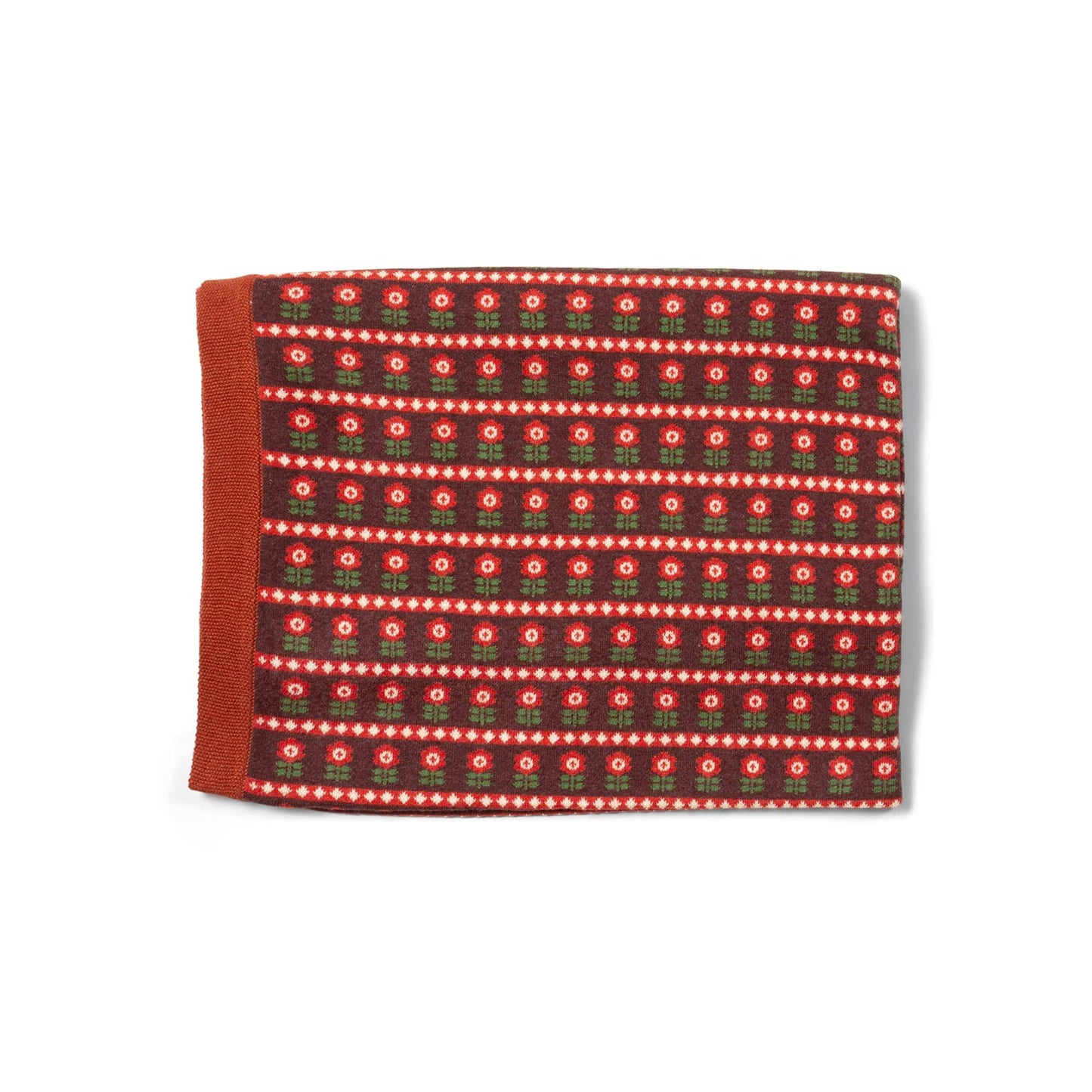 Collecting Flowers Knitted Organic Baby Blanket