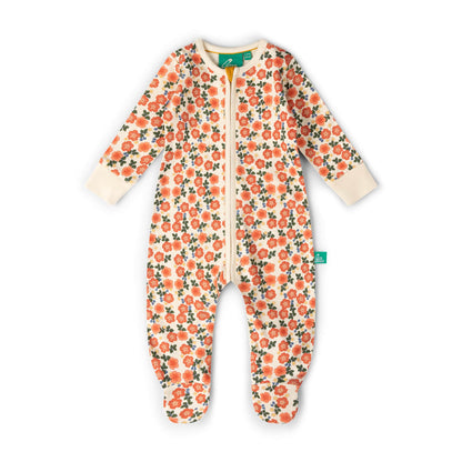 Petals Zip Organic Babygrow