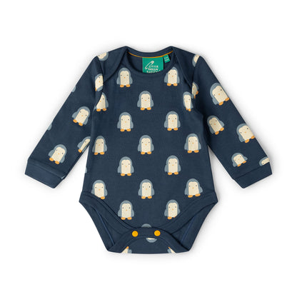 Blue Penguins Organic Baby Bodysuit 2 Pack