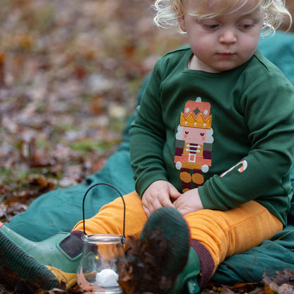 Little Green Radicals Toy Box Appliqué Long Sleeve T-Shirt