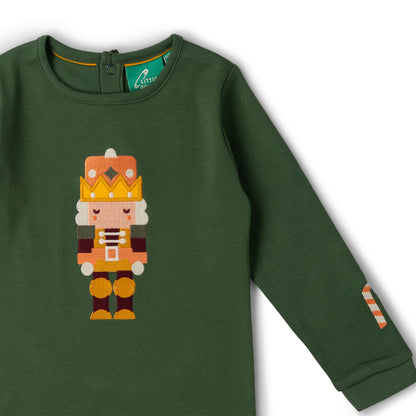 Little Green Radicals Toy Box Appliqué Long Sleeve T-Shirt