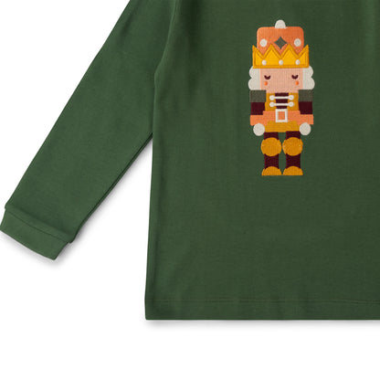 Little Green Radicals Toy Box Appliqué Long Sleeve T-Shirt