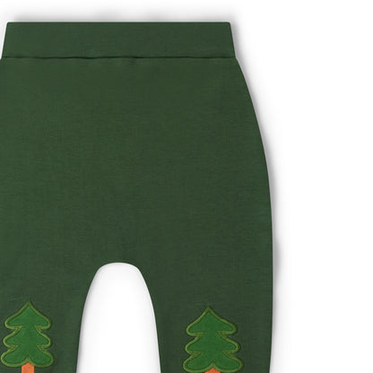 Little Green Radicals Woodland World Knee Patch Joggers