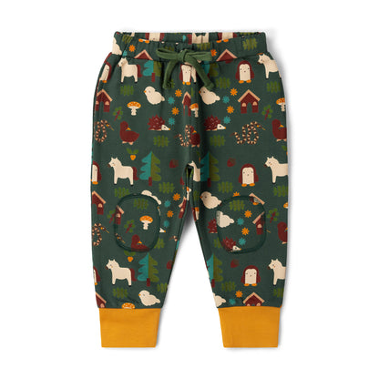Little Green Radicals Woodland World Knee Patch Cosy Joggers