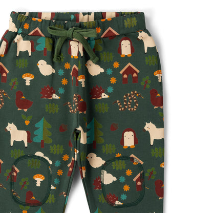 Little Green Radicals Woodland World Knee Patch Cosy Joggers
