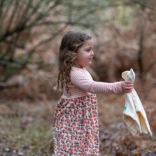 Little Green Radicals Petals Easy Peasy Long Sleeve Dress