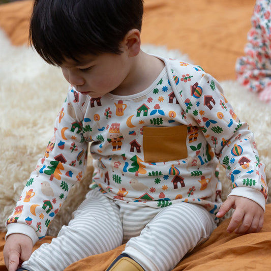 Little Green Radicals Toy Box Organic T-Shirt & Jogger Playset