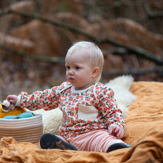 Little Green Radicals Petals Organic T-Shirt & Jogger Playset