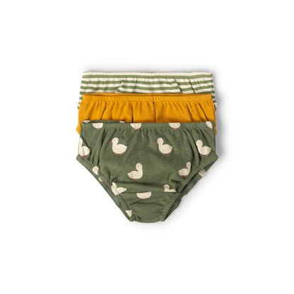 Little Green Radicals Ducks Organic Underwear 3 Pack