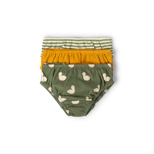 Little Green Radicals Ducks Organic Underwear 3 Pack