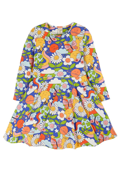 Sofia Skater Dress Retro Happy