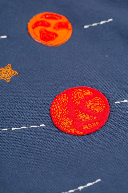 Ted Fleece Lined Planets Hoody