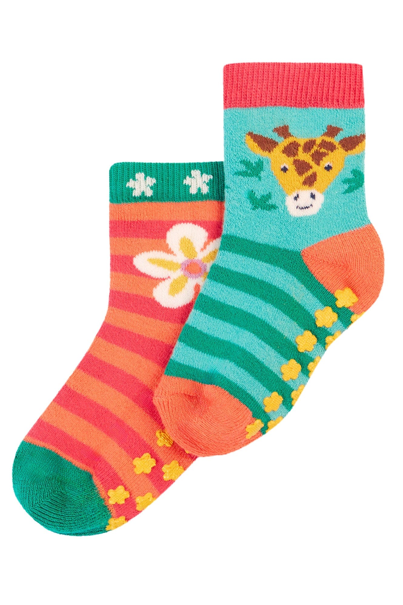 Grippy Giraffe Socks 2-Pack