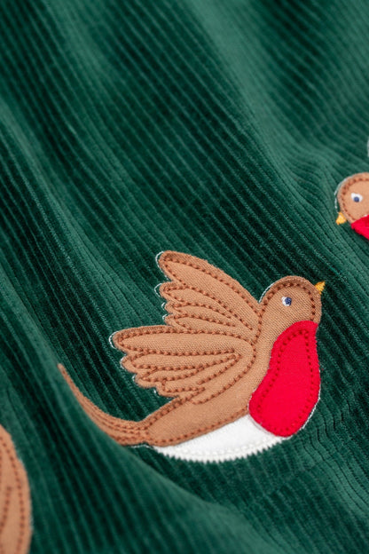 Rosalie Reversible Dress Holly Green/Rainbow Check