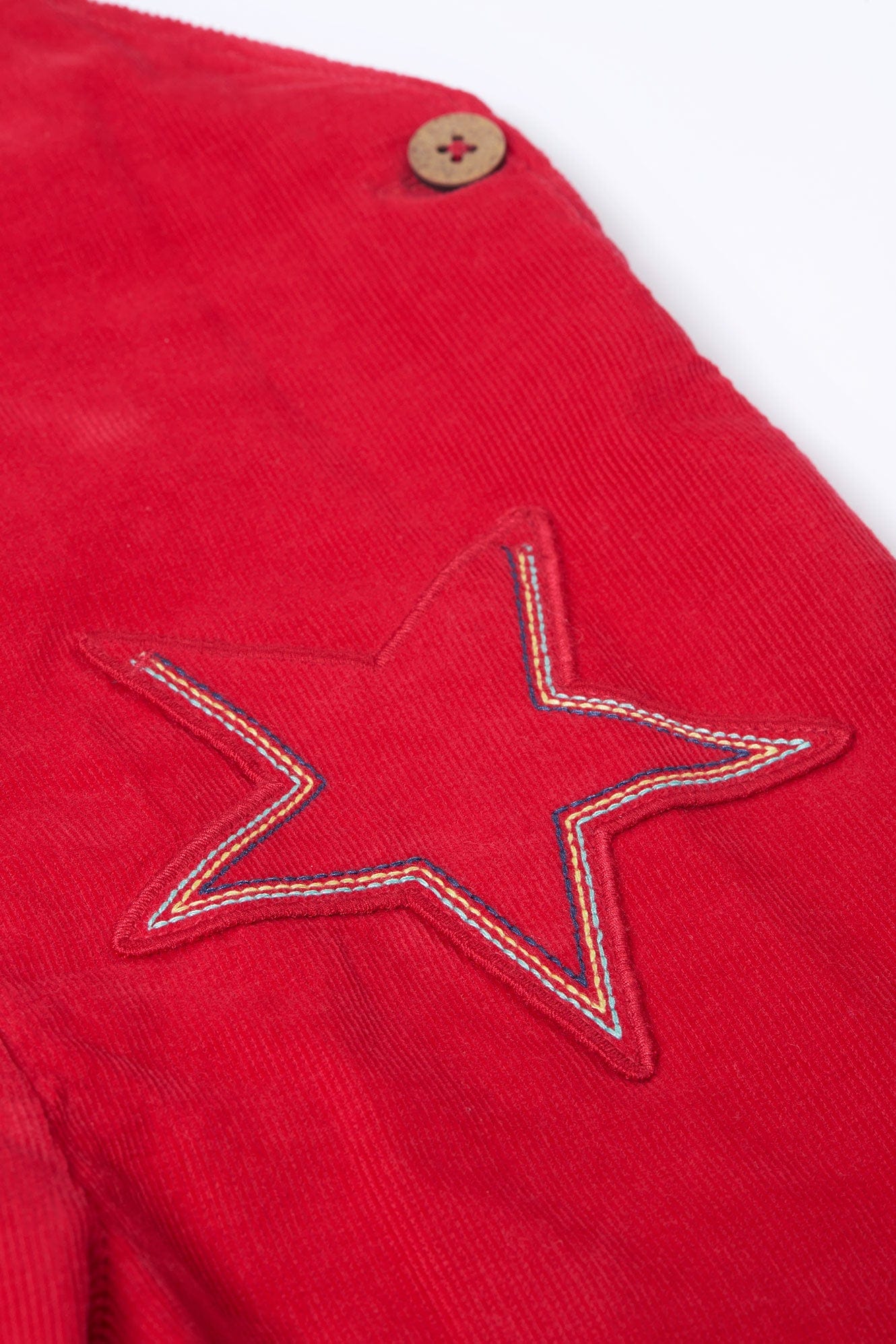 Cory Cord Dungaree Berry Red/Star
