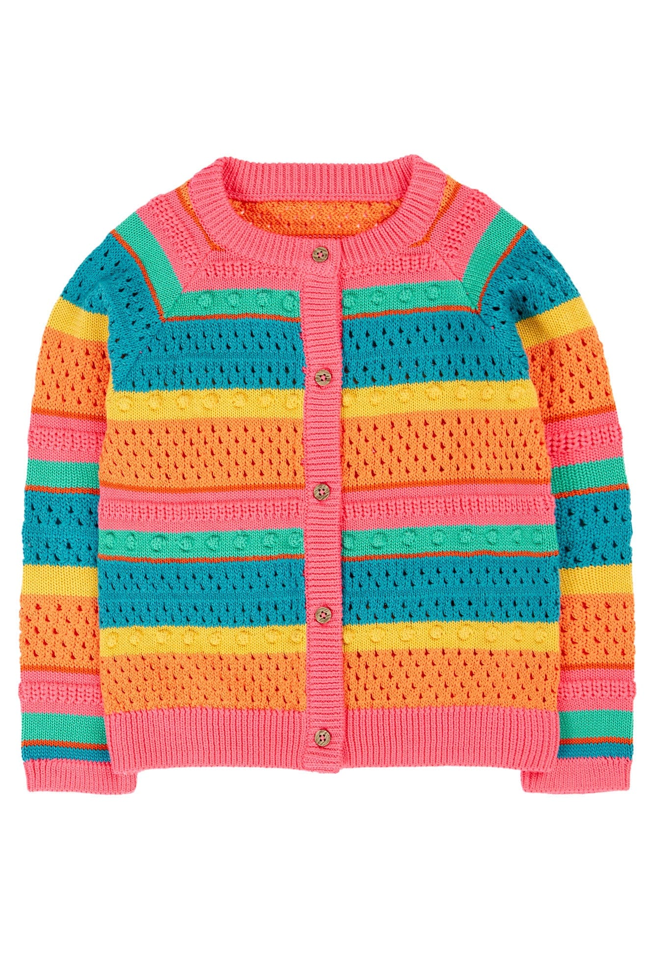 Rowe Rainbow Pointelle Cardigan