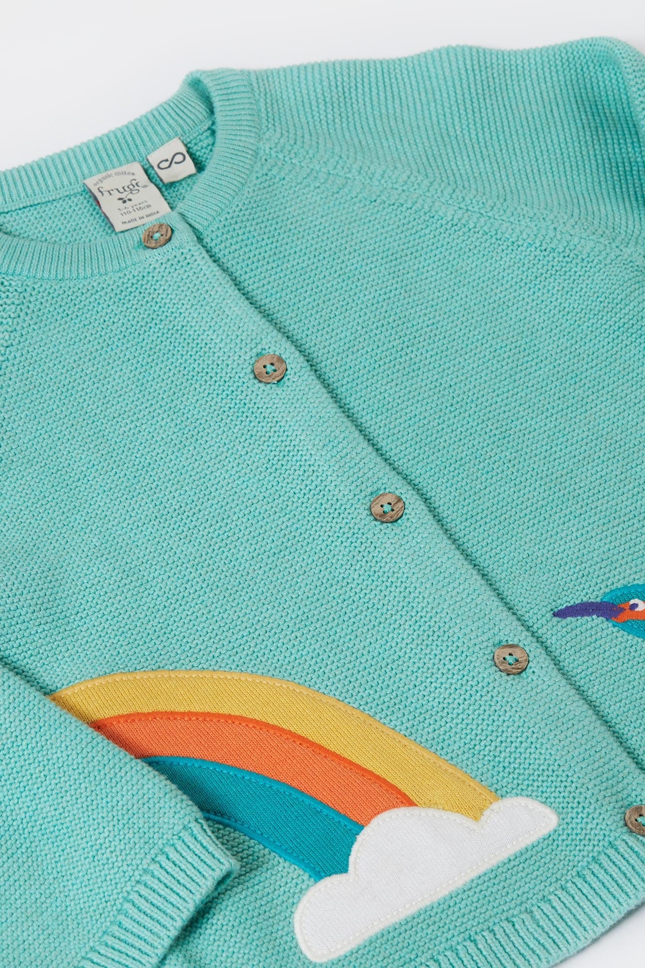 Colby Cardigan Lichen Marl/Kingfisher