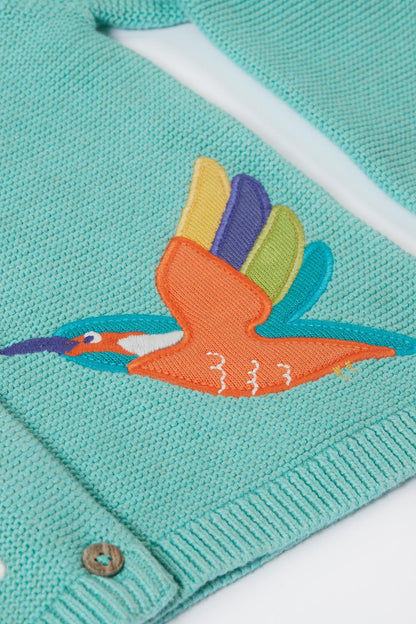 Colby Cardigan Lichen Marl/Kingfisher