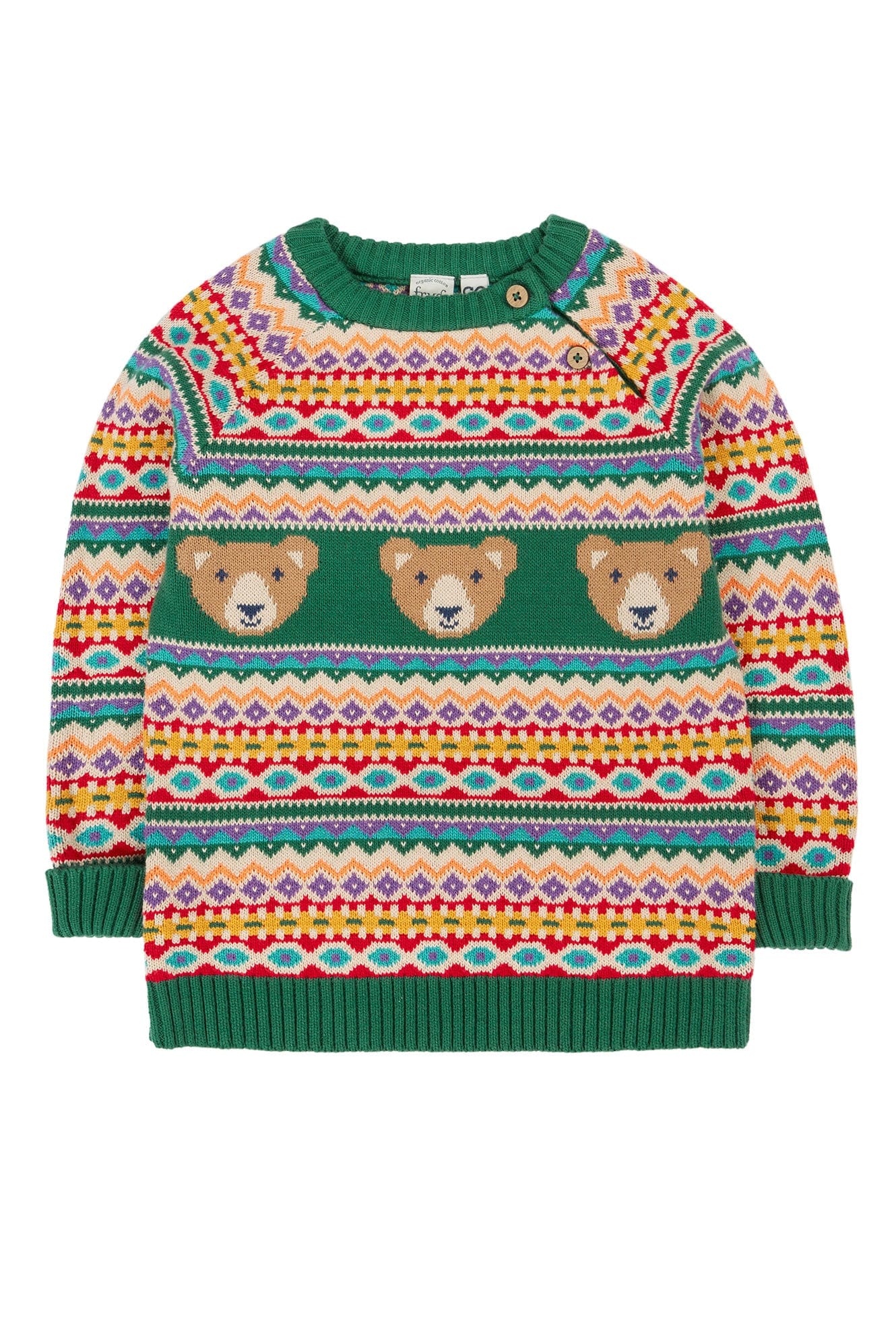 Fowey Bear Fairisle Knitted Jumper