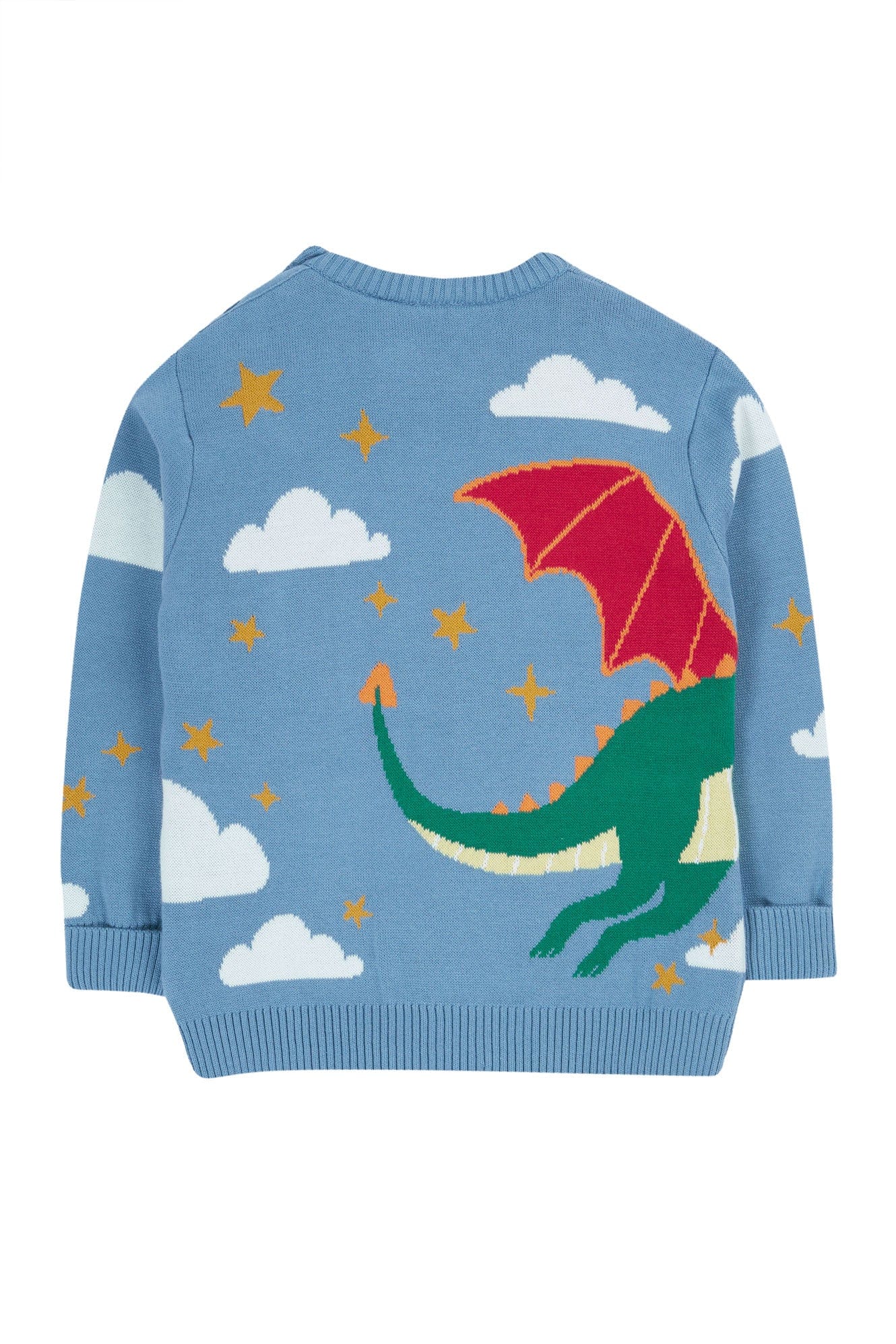 Elwood Knitted Jumper Dragon Skies Scene
