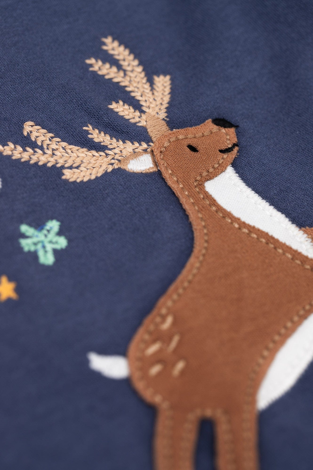 Anna Appliqué Top Navy Blue/Caribou