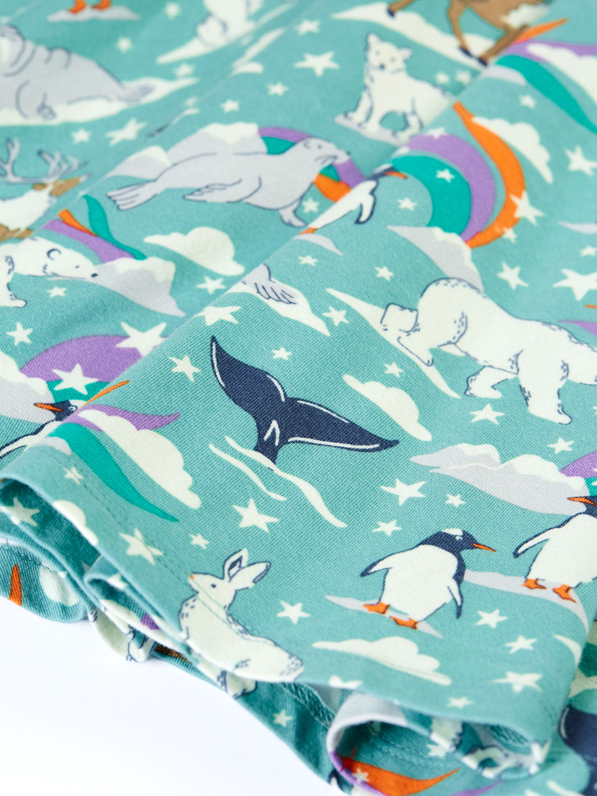Frugi Sofia Skater Dress Polar Aurora