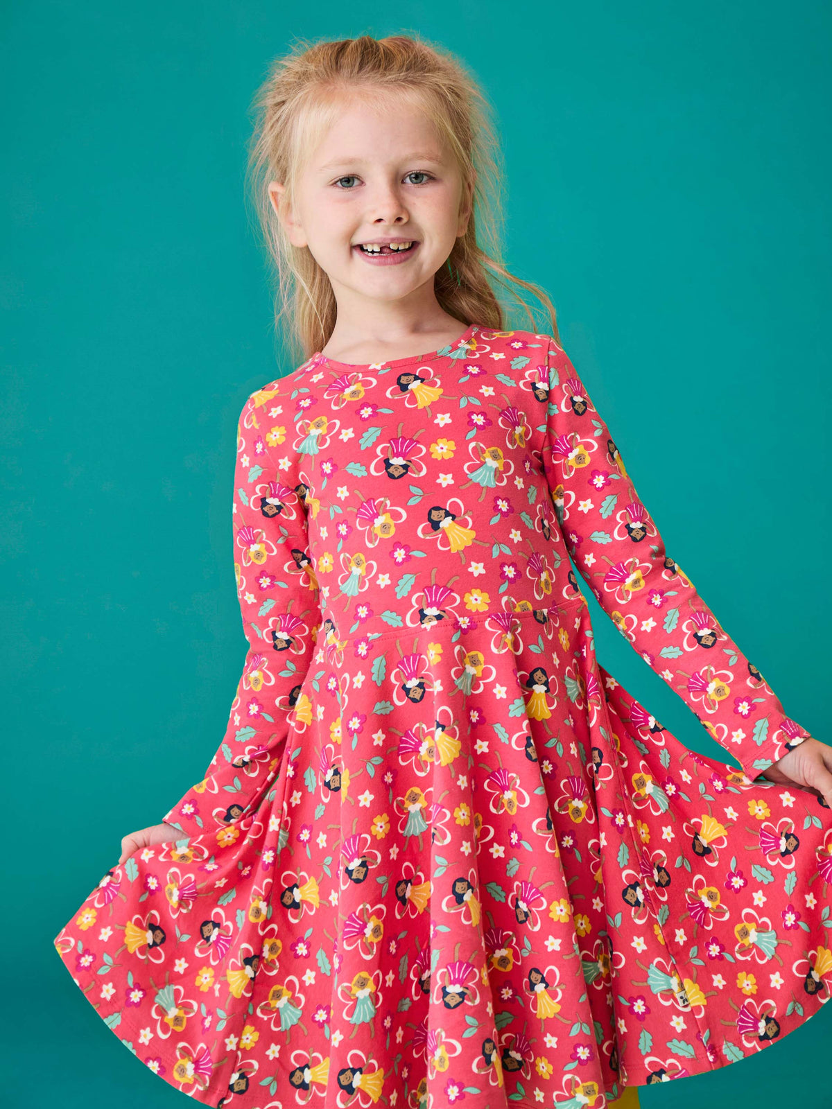 Frugi Sofia Skater Dress Fairy Flutter