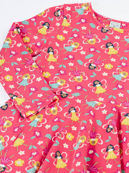 Frugi Sofia Skater Dress Fairy Flutter