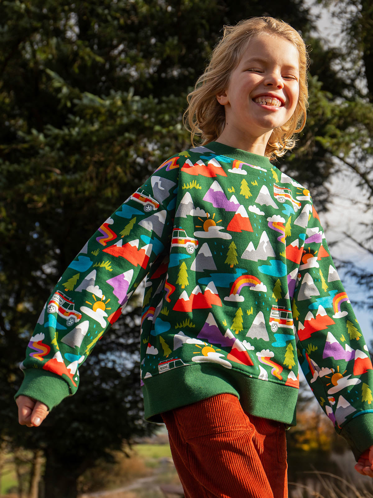 Frugi Superb Sweatshirt Rescue Trails