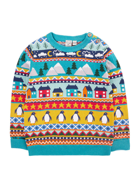 Frugi Forest Fairisle Jumper Festive Fair Isle