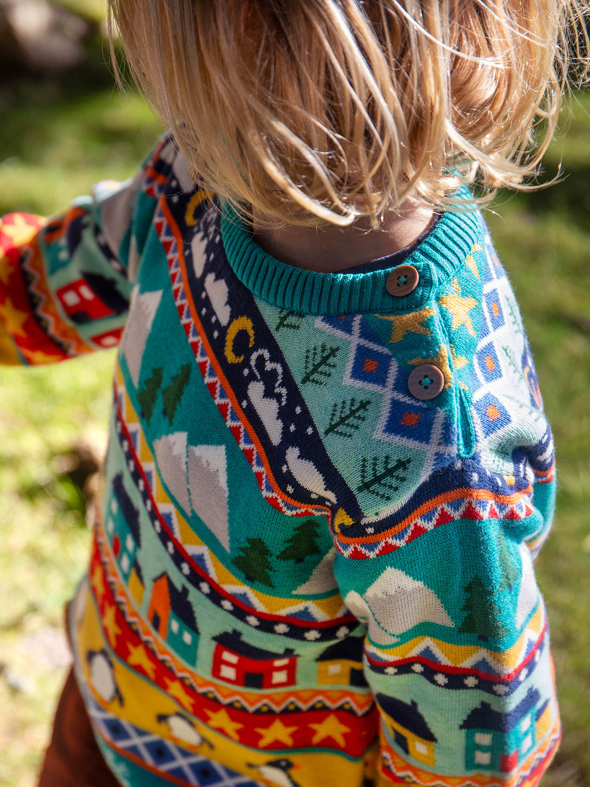 Frugi Forest Fairisle Jumper Festive Fair Isle