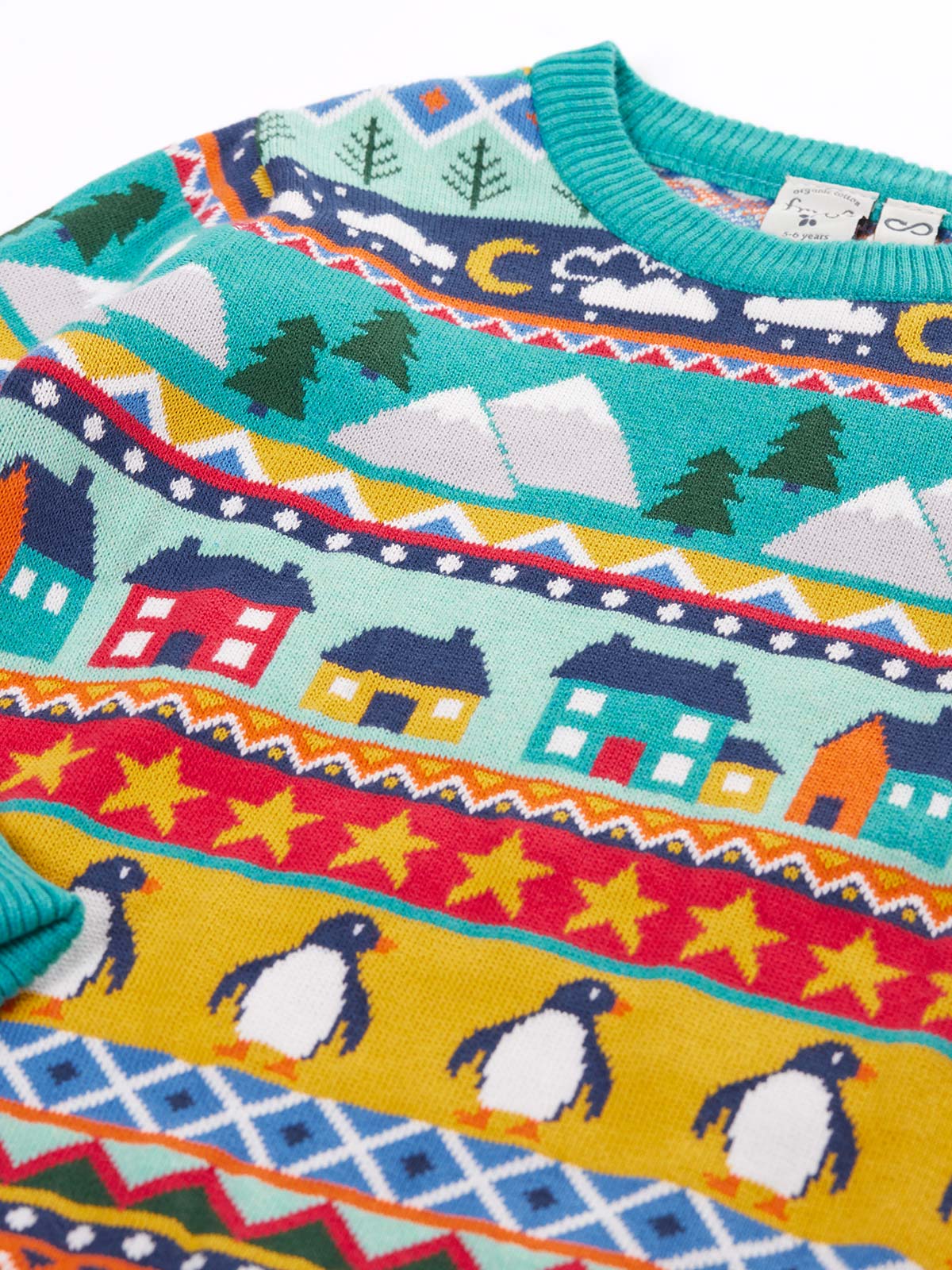 Frugi Forest Fairisle Jumper Festive Fair Isle
