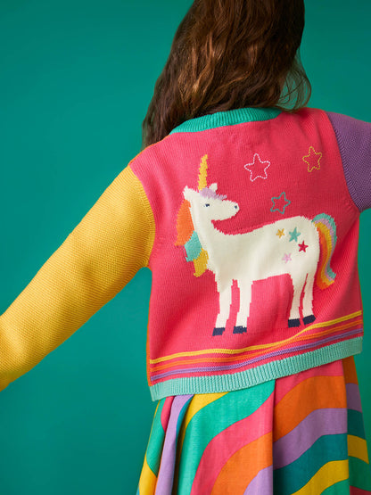 Frugi Cammie Cardigan Hotchpotch/Unicorn