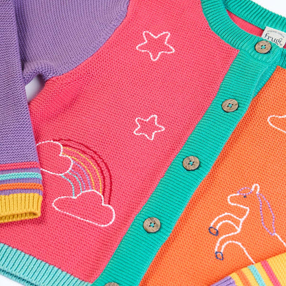 Frugi Cammie Cardigan Hotchpotch/Unicorn