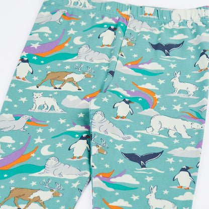 Frugi Libby Printed Leggings Polar Aurora