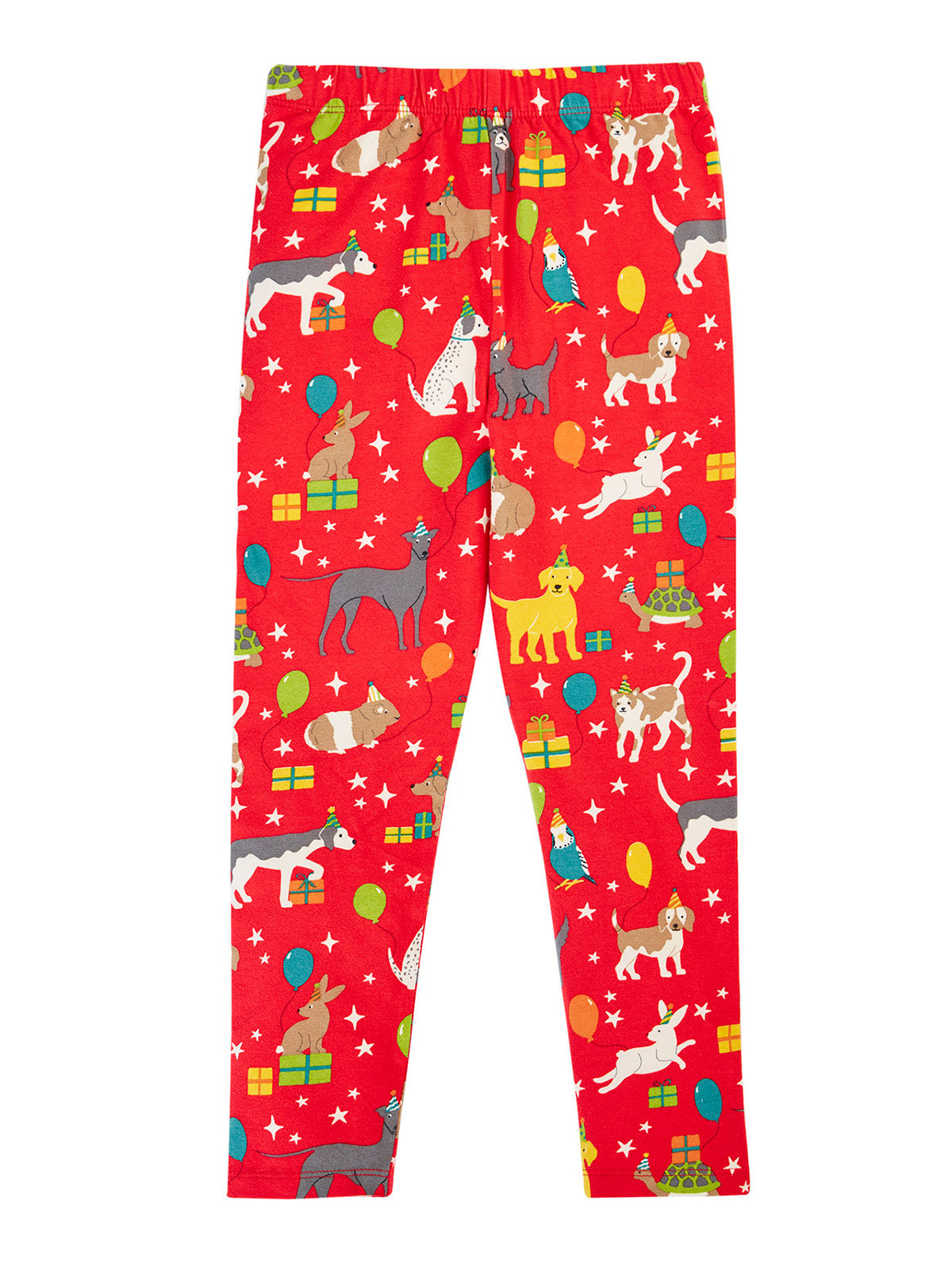 Frugi Libby Printed Leggings Pet Paw-Ty