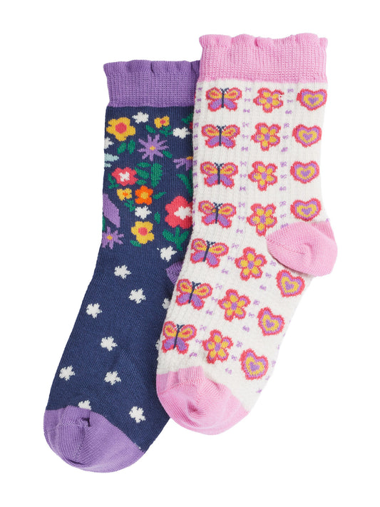 Frugi Frill Socks 2 Pack Magical Multipack