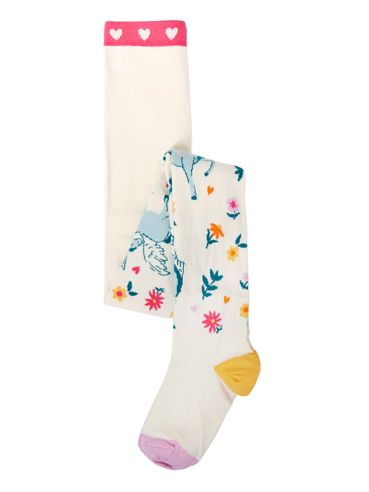 Frugi Norah Tights Soft White/Magical