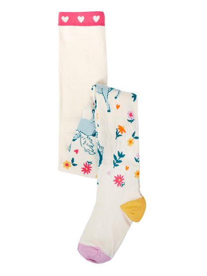 Frugi Norah Tights Soft White/Magical