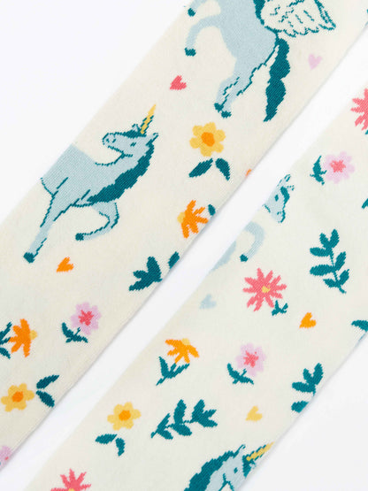 Frugi Norah Tights Soft White/Magical