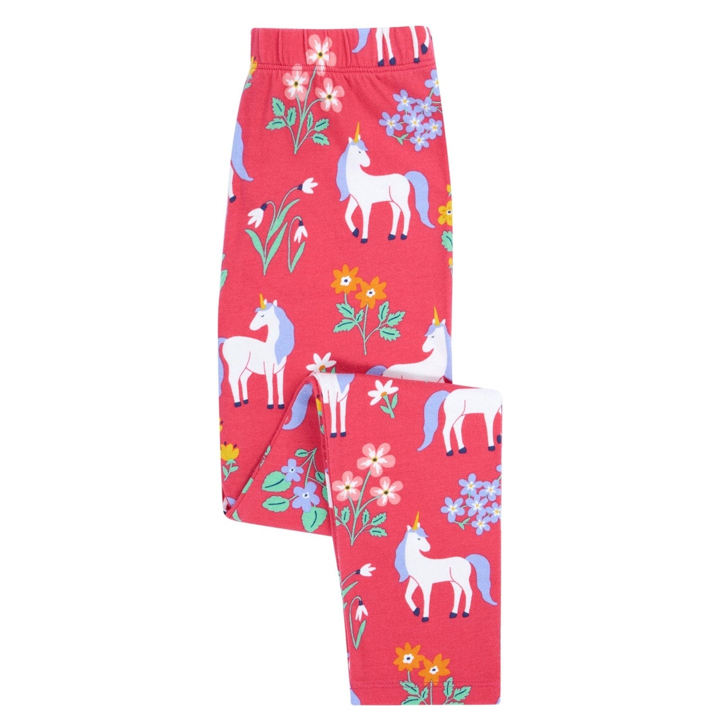 Libby Printed Leggings Rose Unicorn Floral