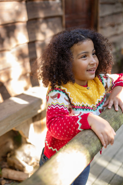Carol Cardigan Festive Fair Isle