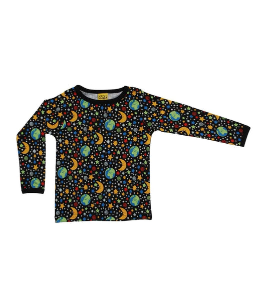 Mini Mother Earth Long Sleeve Shirt Black [only 8-9 Years left]