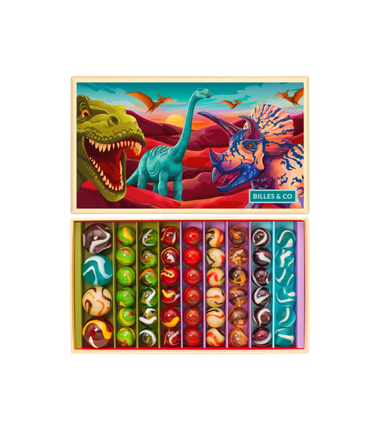 Dinosaurs Marbles Box - 52 Pieces