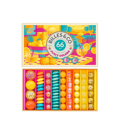 Juicy Colours Marbles Box - 66 Pieces