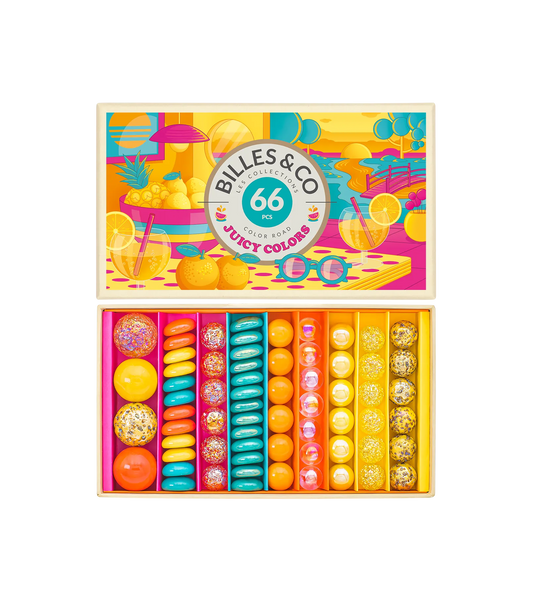 Juicy Colours Marbles Box - 66 Pieces